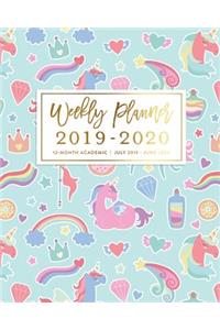 Weekly Planner 2019 - 2020 12-Month Academic July 2019 - June 2020