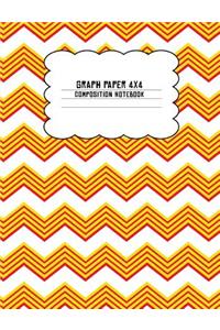 Graph Paper 4x4 Composition Notebook