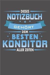 Dieses Notizbuch Gehört Dem Besten Konditor Aller Zeiten