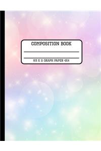 Composition Book Graph Paper 4x4