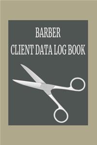Barber Client Data Log Book