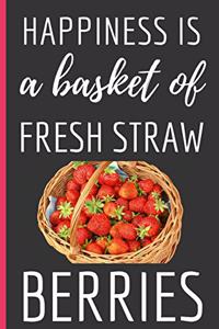 Happiness Is a Basket Of Fresh Straw Berries