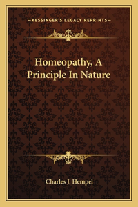 Homeopathy, a Principle in Nature