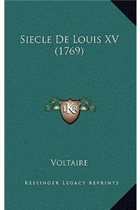Siecle De Louis XV (1769)