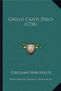 Grillo Canti Dieci (1738)