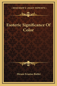 Esoteric Significance Of Color