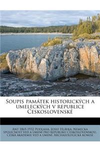 Soupis Pamatek Historickych a Umeleckych V Republice Ceskoslovenske