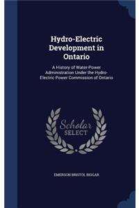 Hydro-Electric Development in Ontario