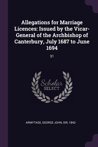 Allegations for Marriage Licences