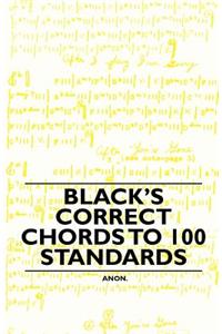 Black's Correct Chords to 100 Standards