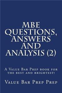 MBE Questions, Answers and Analysis (2)