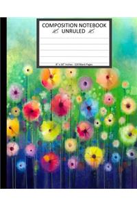 Unruled Composition Notebook 8