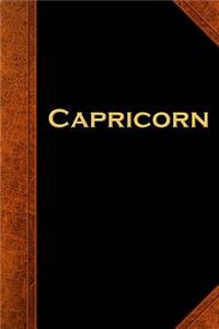 Capricorn Zodiac Horoscope Vintage Journal