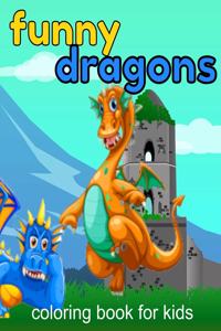 Funny Dragons coloring book for kids