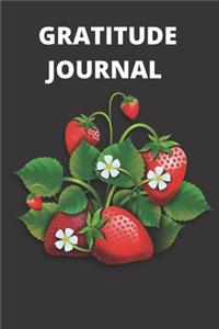 funny strawberry gratitude journal