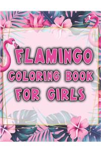 Flamingo Coloring Book for Girls