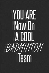 You are now on a cool Badminton team notebook for team players