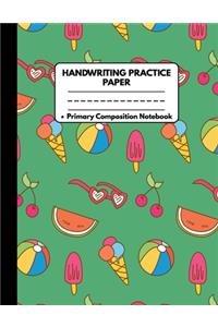 Handwriting Practice Paper Notebook Primary Composition Notebook