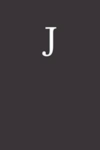 Buchstabe J Notizbuch