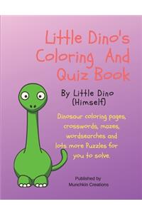 Little Dino's Coloring And Quiz Book