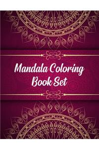 Mandala Coloring Book Set