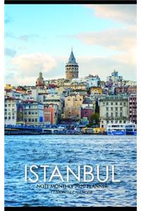 Istanbul Note Monthly 2020 Planner 12 Month Calendar