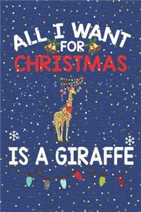 All I want for Christmas is a Giraffe