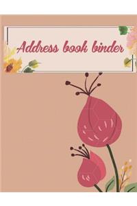 Address book binder