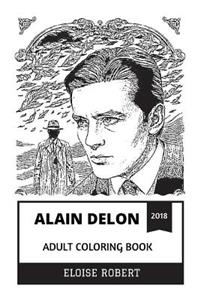 Alain Delon Adult Coloring Book