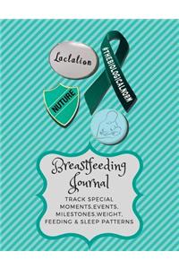 Breastfeeding Journal - 8.5 X 11 60 Page of Breastfeeding Tracker Layouts: Track Special Moments, Events, Milestones, Weight, Feeding & Sleep Patterns for Your Breastfed Baby