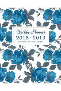 Weekly Planner 2018 - 2019, 16 Month Sept 2018 - Dec 2019