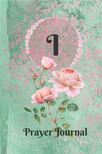 Letter I Personalized Monogram Praise and Worship Prayer Journal