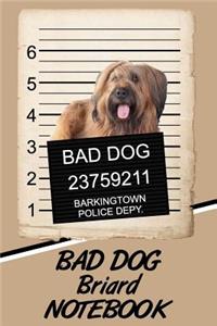 Bad Dog Briard Notebook