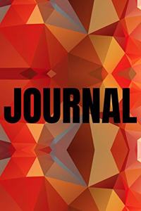 Polygonal Abstract Geometric Background Lined Writing Journal Vol. 18