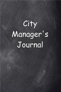 City Manager's Journal Chalkboard Design