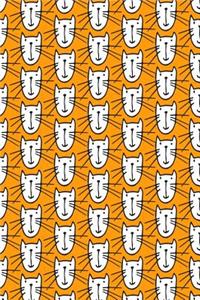 Journal Notebook For Cat Lovers Smiley Cats Pattern 5