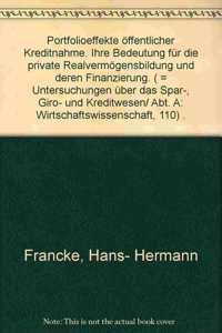 Portfolioeffekte Offentlicher Kreditnahme
