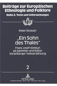 «Ein Sohn des Thales»