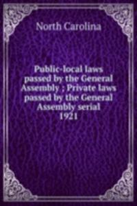 Public-local laws passed by the General Assembly