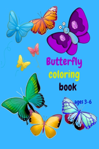 Butterfly coloring book ages 4-6