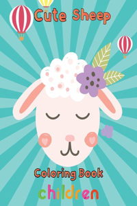 Cute Sheep Coloring Book Children