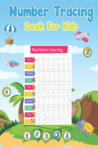 Number Tracing Book For Kids