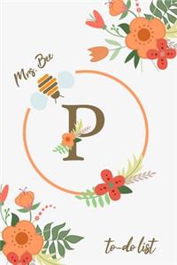 Mrs. Bee P To-Do List