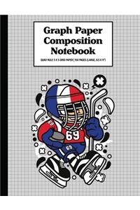 Graph Paper Composition Notebook Quad Rule 5x5 Grid Paper - 150 Sheets (Large, 8.5 x 11