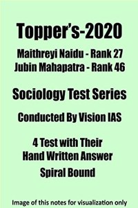Vision IAS 4 Sociology Test Series Handwritten Notes in Spiral format in English Medium