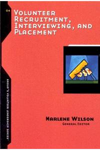 Volunteer Recruitment, Interviewing, and Placement