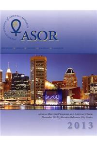 Asor Annual Meeting Program and Abstract Book 2013