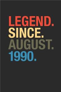 Legend Since August 1990