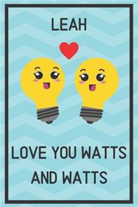 Leah Love You Watts and Watts