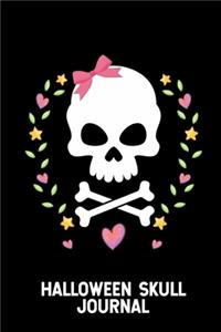 Halloween Skull Journal